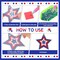 15 Pcs 4th of July Star Diamond Art Keychains Kits Memorial Day Patriotic Diamond Painting Red White Blue Ornaments Independence Day Diamond Key Chains Gems Art for Adults Kids Teens Craft